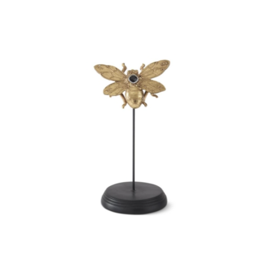 Gold Resin Jeweled Insect Spindle