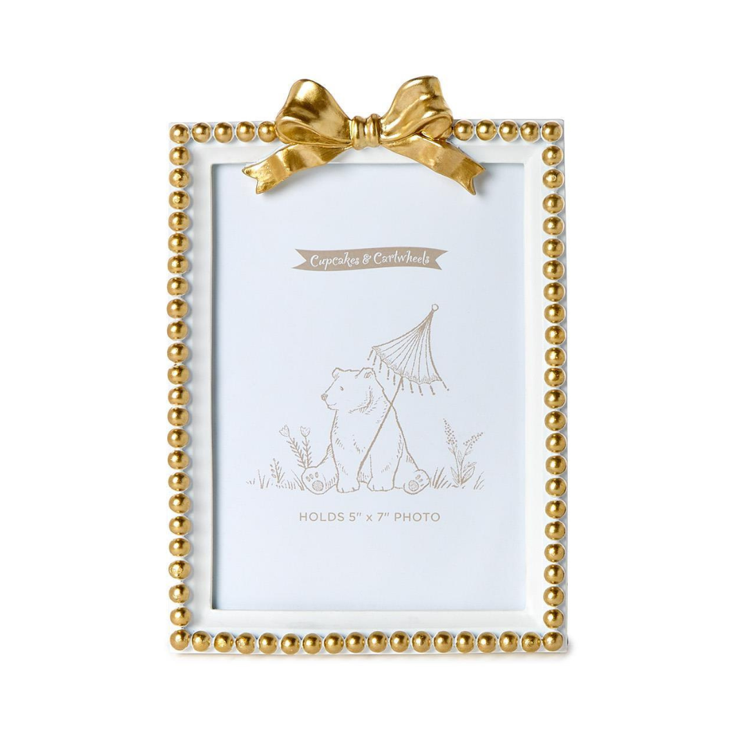 Gold Bow Photo Frames