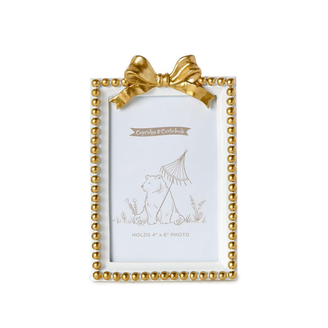 Gold Bow Photo Frames