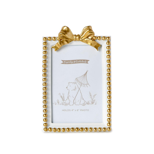 Gold Bow Photo Frames