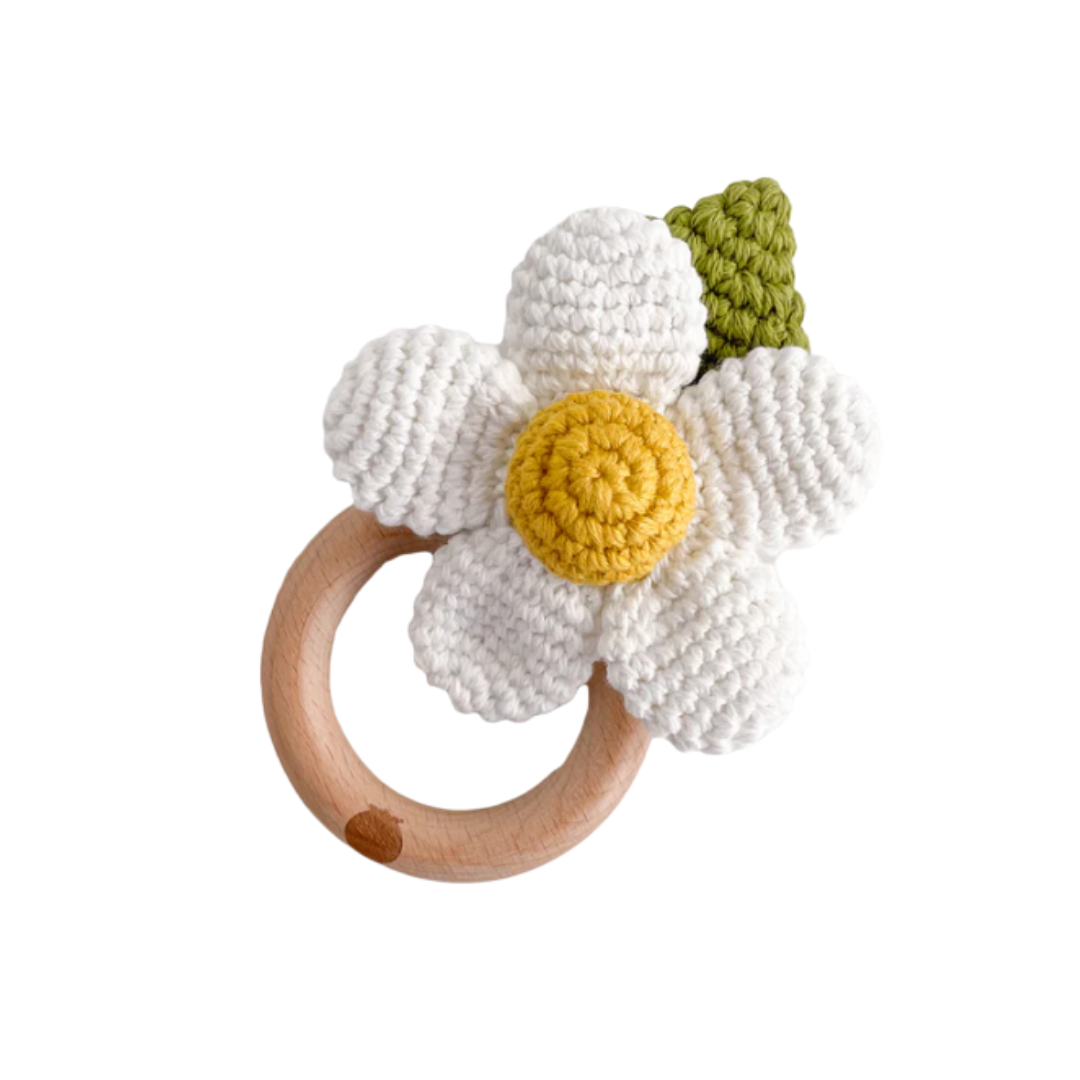 Cotton Crochet Rattle Teether
