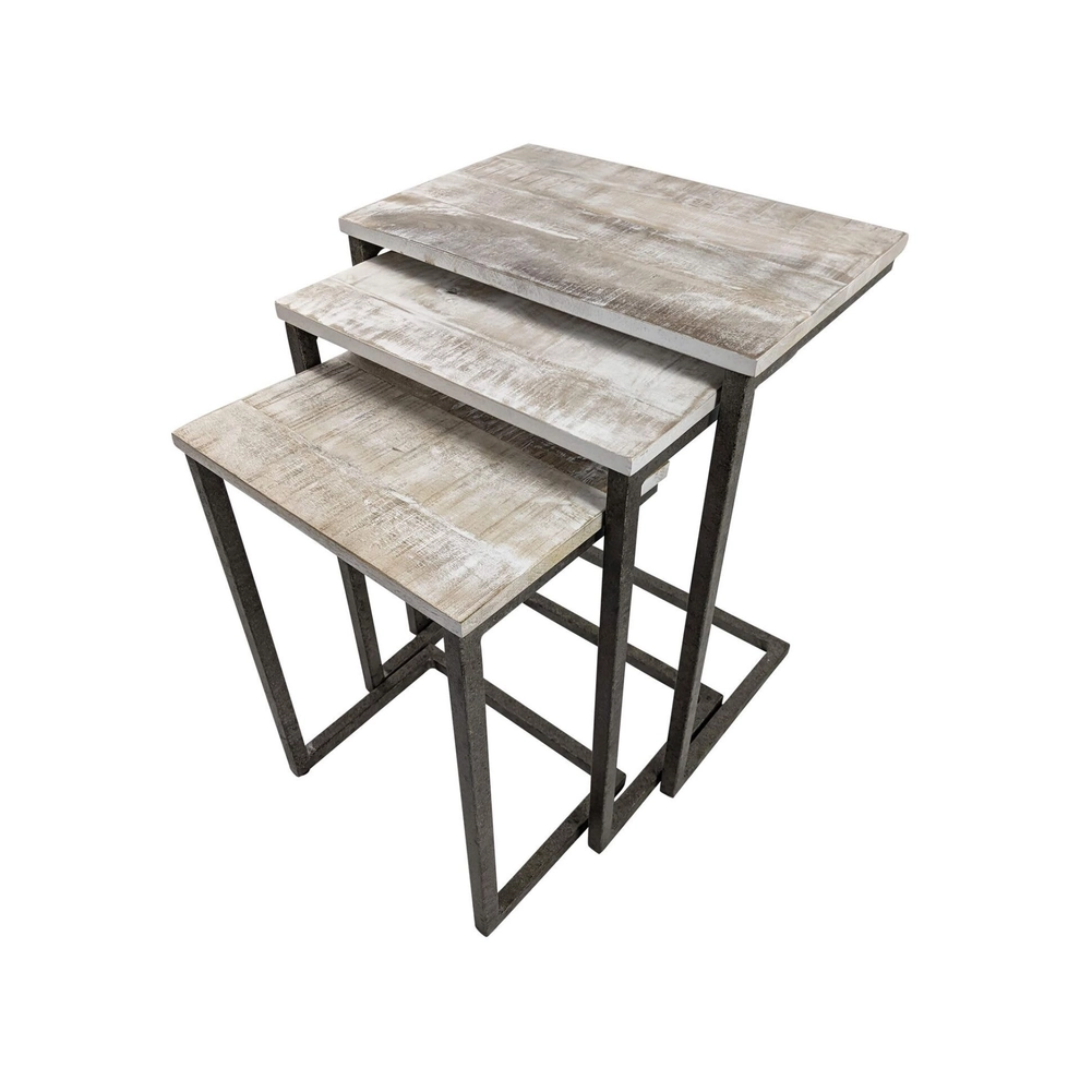 Addison Rectangular Mango Wood Side & Accent Tables