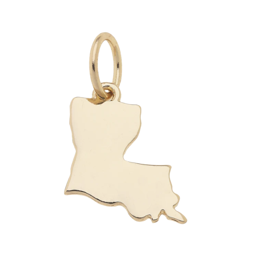 Louisiana State Shaped Charm