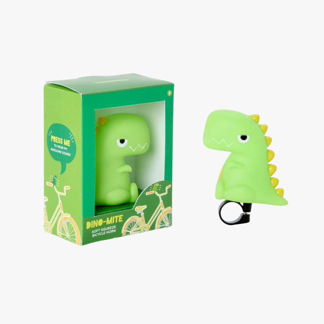 Dino-mite Ride Dinosaur Soft Squeezable Bicycle Horn in Gift Box