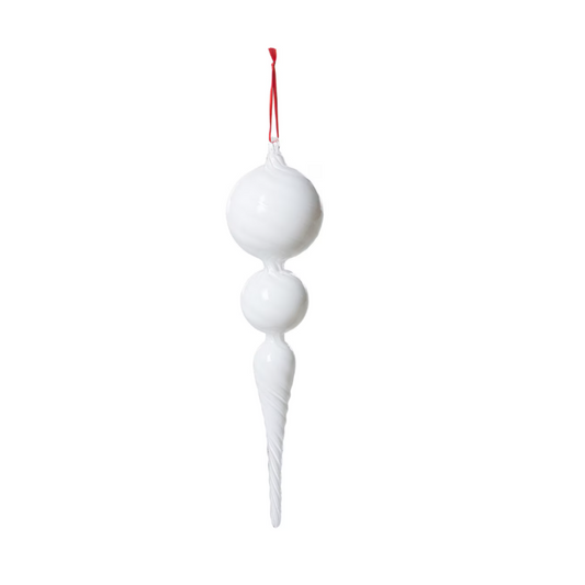 Milky Way Swirl Glass Finial Ornament, 16.5 in.
