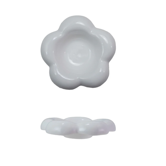 Ceramic Flower Tidbit Dish