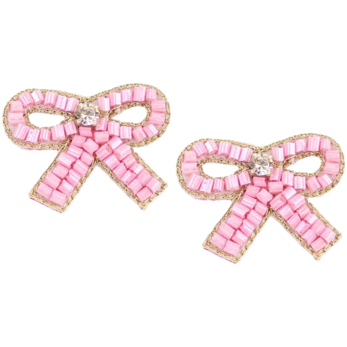 Bows Beaded Earrings