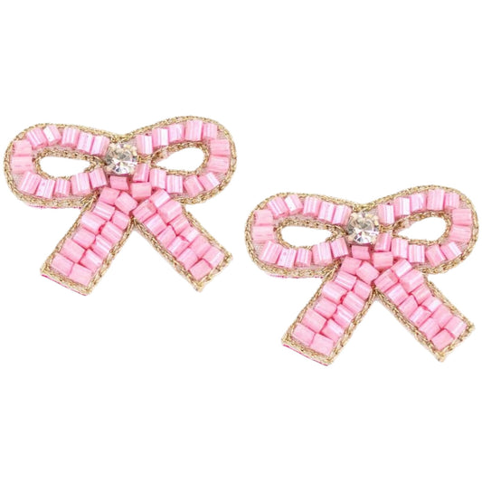 Bows Beaded Earrings