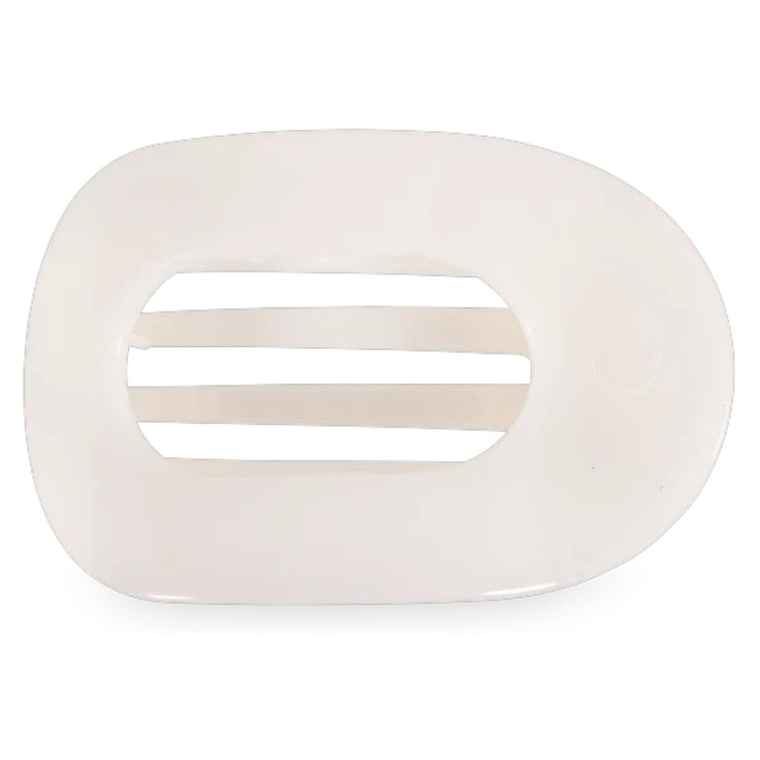 Coconut White Flat Round Clip