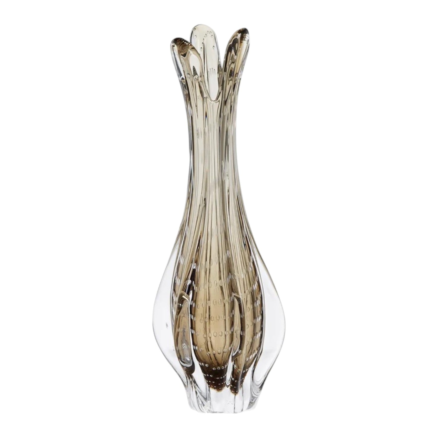 Grey Hand Blown Vase