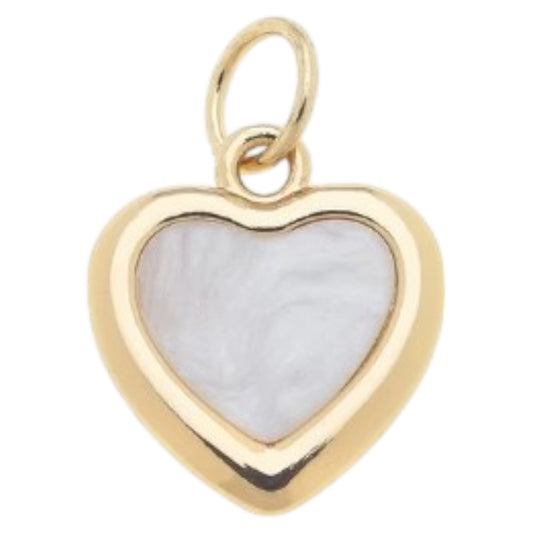 Heart Outline in Mother of Pearl