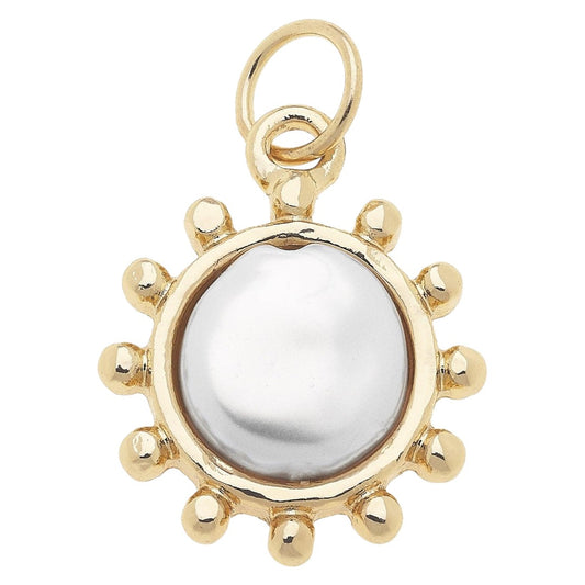 Mother of Pearl Coin Charm