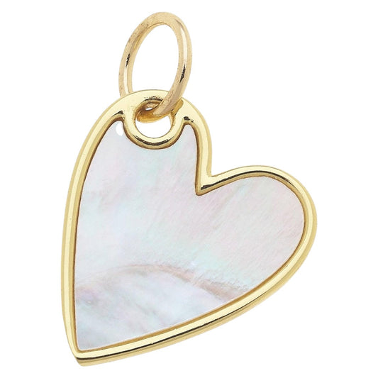 Mother of Pearl Heart Charm