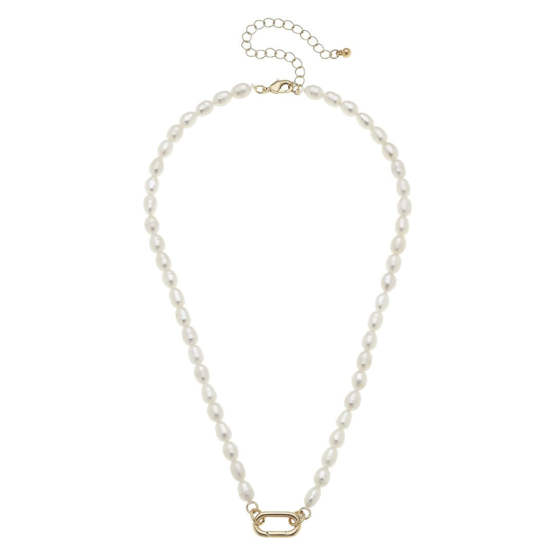 Piper Pearl Charm Necklace