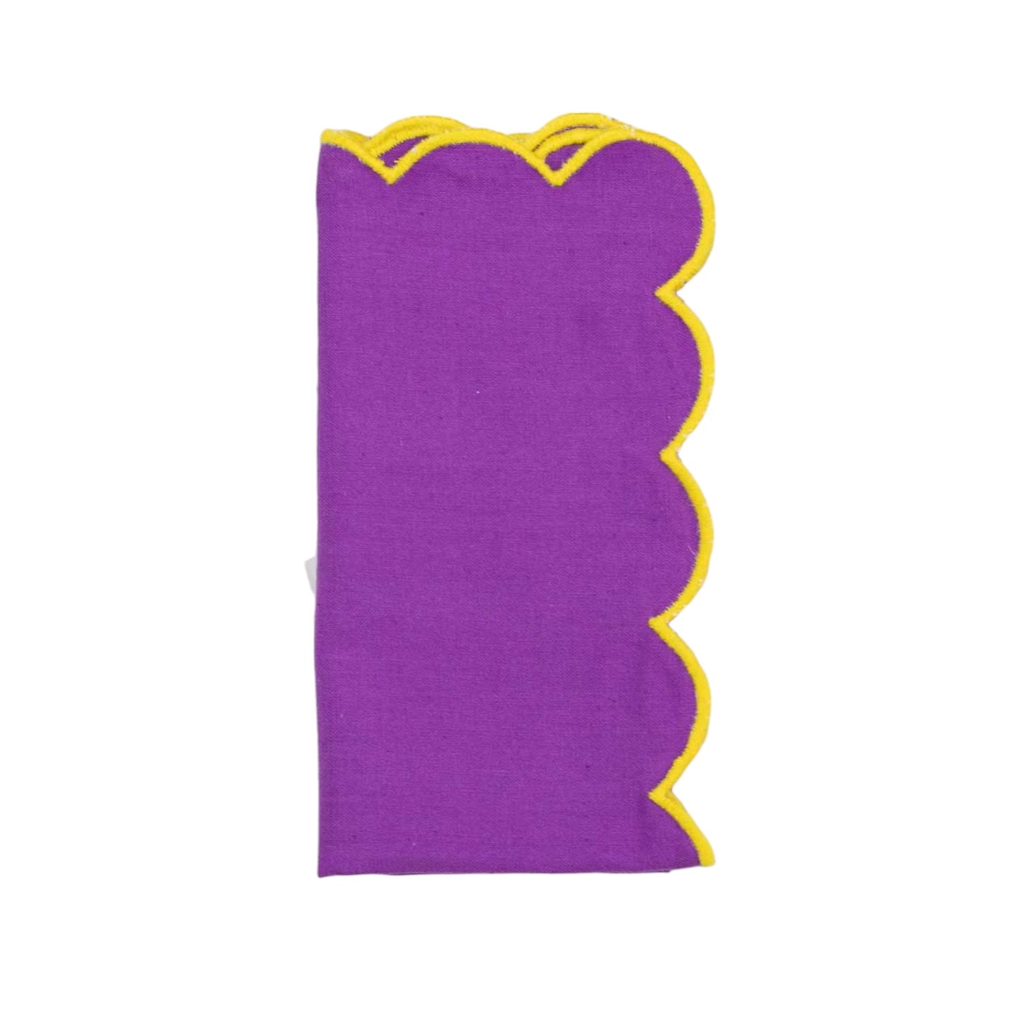 Scallop Napkin Purple/Yellow