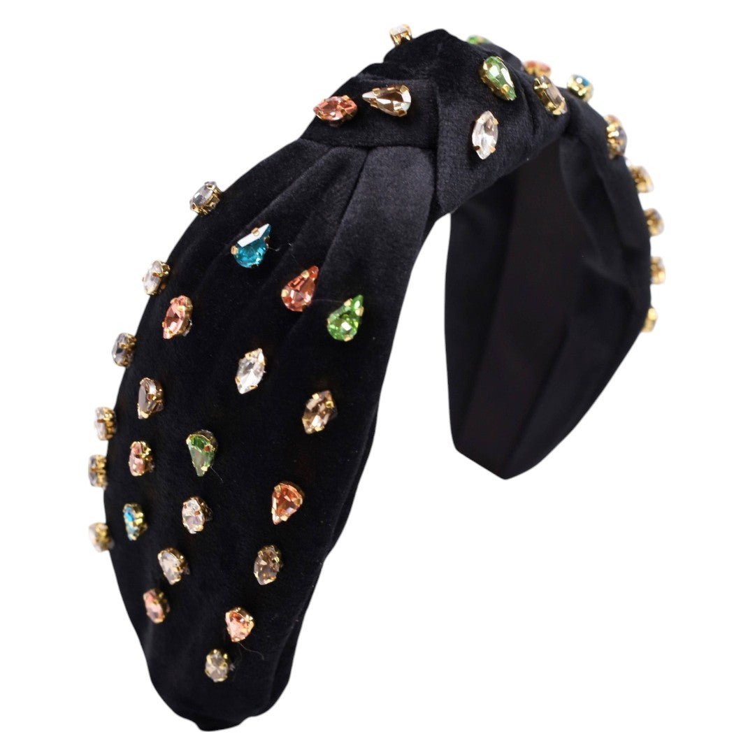 Taylor Jeweled Headband BLACK