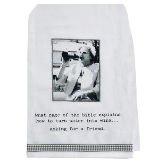 How To Turn Water Into Wine Kitchen Towel