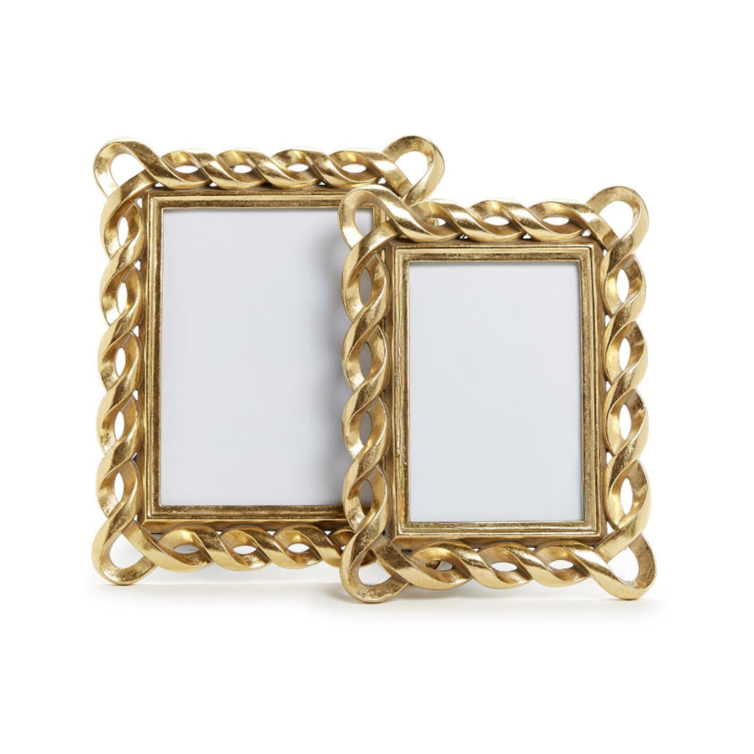 Gold Ribbon Photo Frame