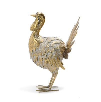 Gold Galvanized Metal Turkey