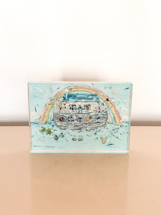 Noah's Ark Acrylic Block