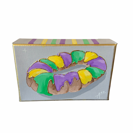 King Cake Canvas Art