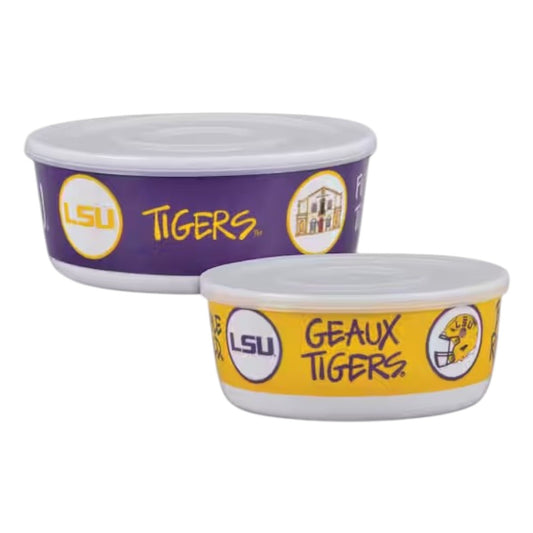 LSU 2 Piece Bowl Set