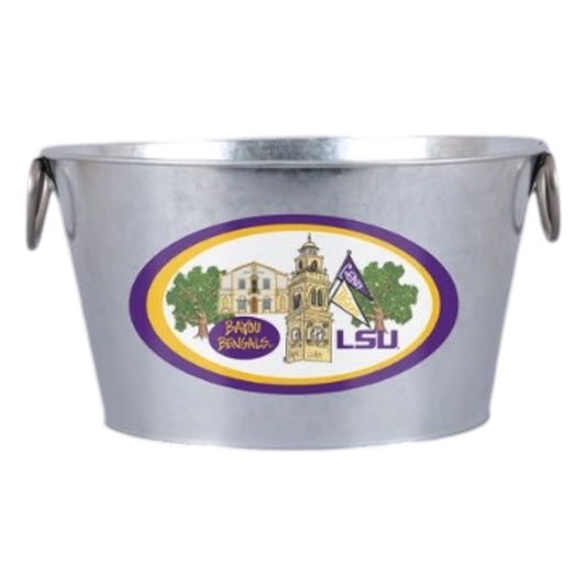 LSU Galvanized Bucket