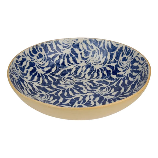 Medium Serving Paisley Cobalt