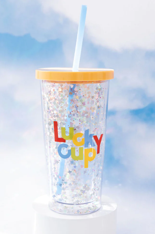 Glitter Bomb Tumbler with Straw - Lucky Me