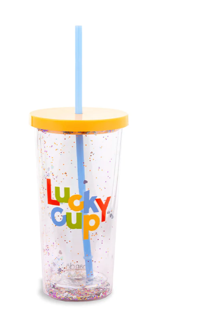 Glitter Bomb Tumbler with Straw - Lucky Me