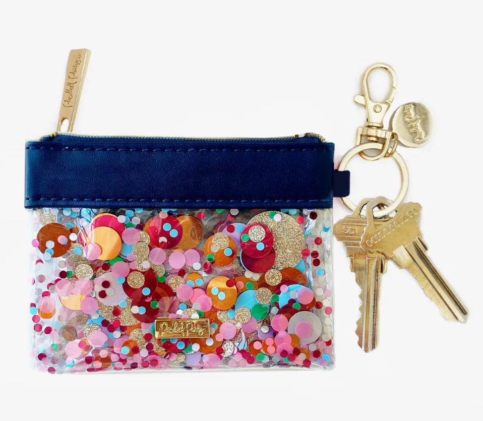 Essentials Confetti Mini Wallet Keychain