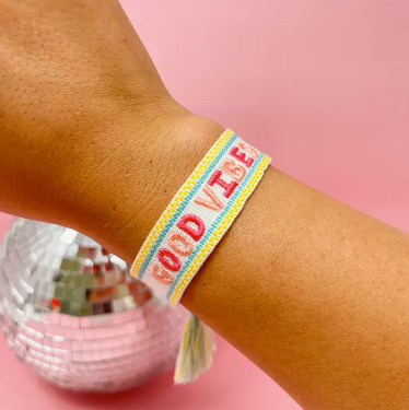 Good Vibes Woven Bracelet