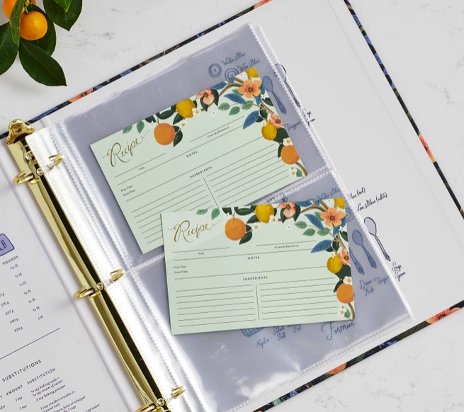 Citrus Grove Recipe Cards