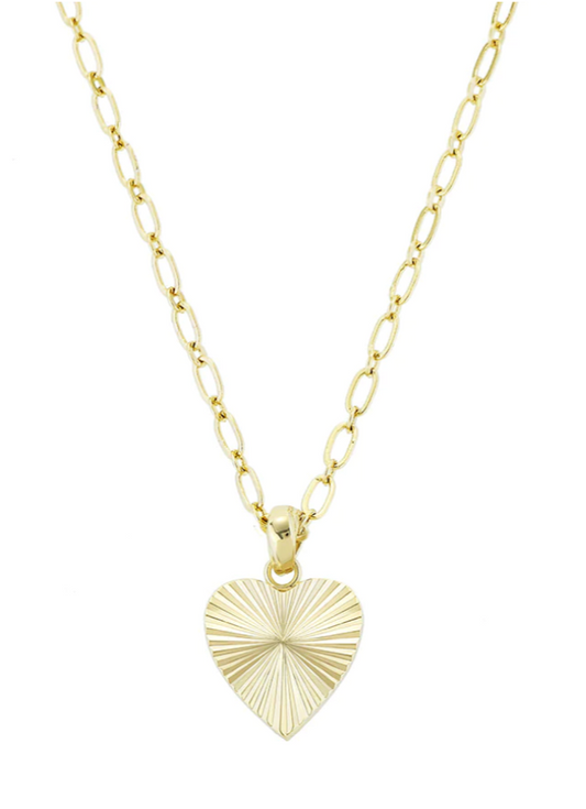 Adorned Heart Charm Necklace