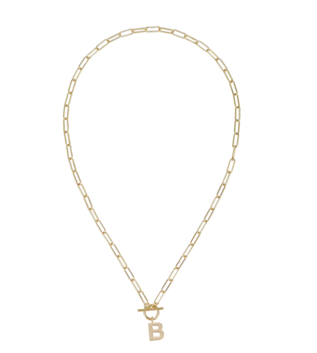 Toggle Initial Necklaces in Gold