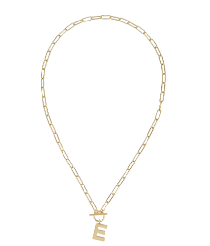 Toggle Initial Necklaces in Gold