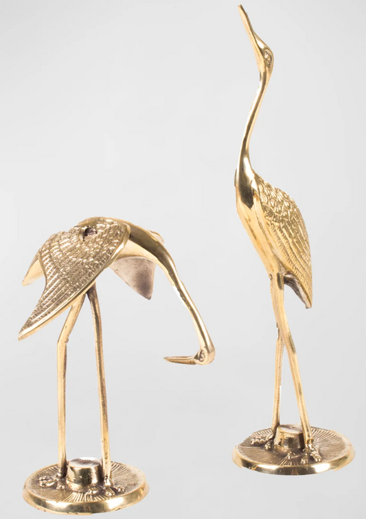 Crane Statue Gold