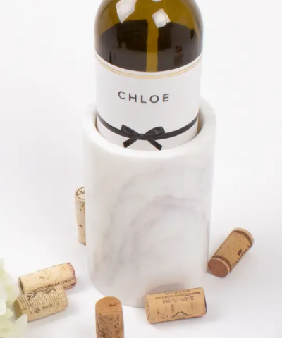 Wine Chiller White Marble