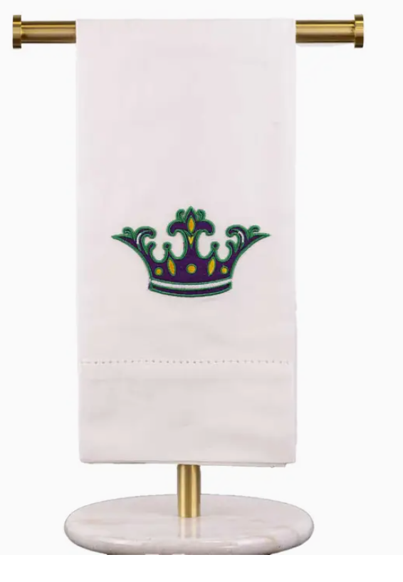 Margaret Crown Hemstitch Hand Towel