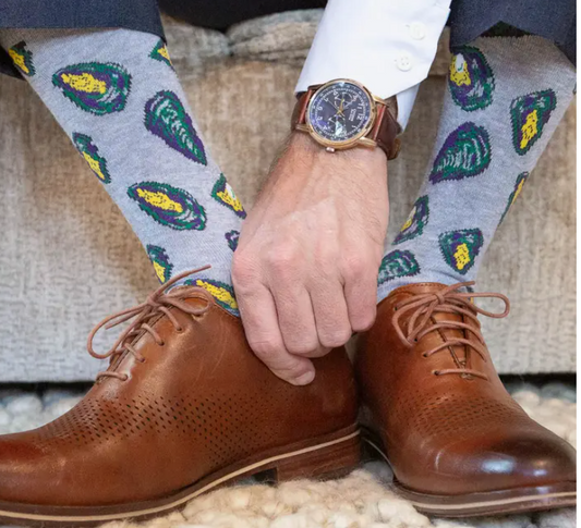 Men's Mardi Gras Oyster Socks