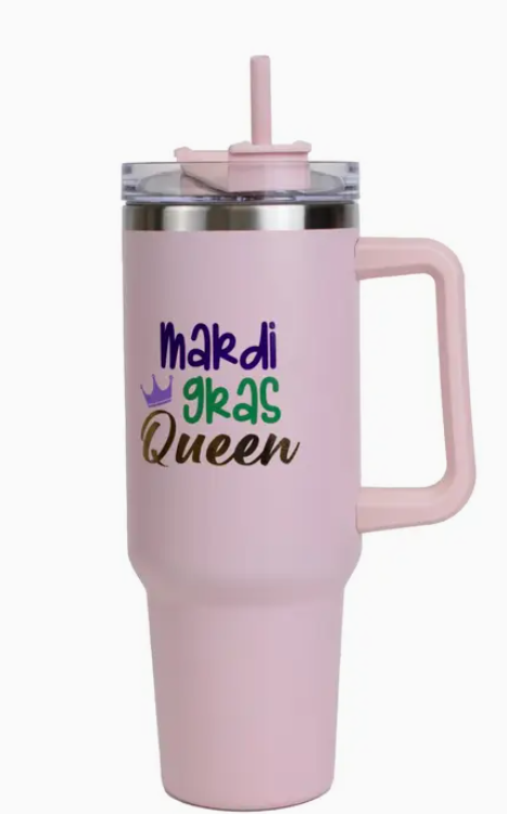 Mardi Gras Queen Tumbler