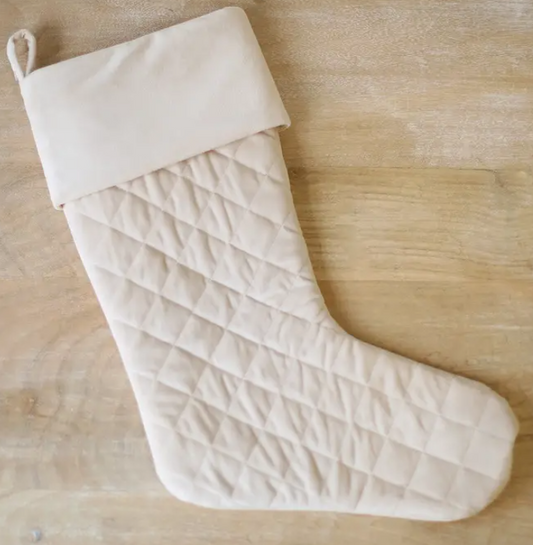 Quilted Stocking Cream