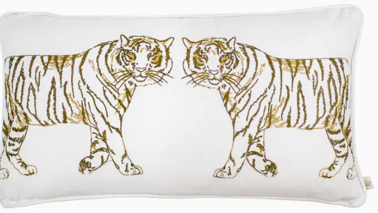 Tiger Walk Lumbar Pillow