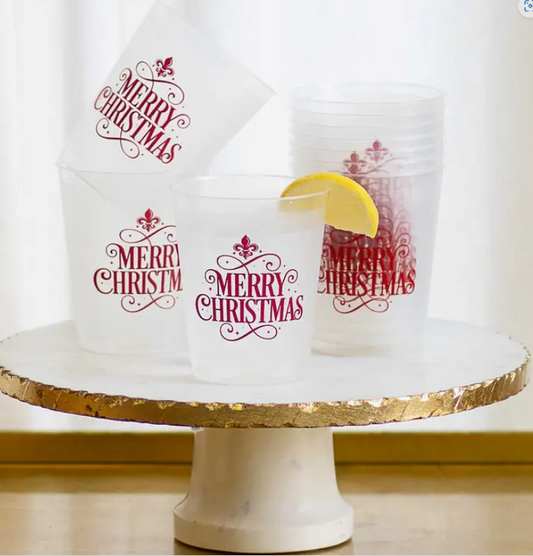 Fleur Merry Christmas Party Cups