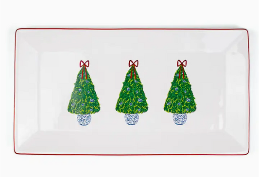 Grand Christmas Tree Rectangle Platter