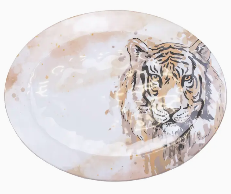 Tiger Love Melamine Platter