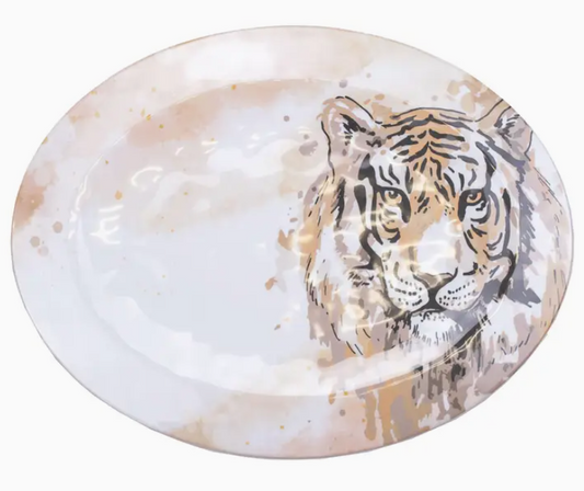 Tiger Love Melamine Platter