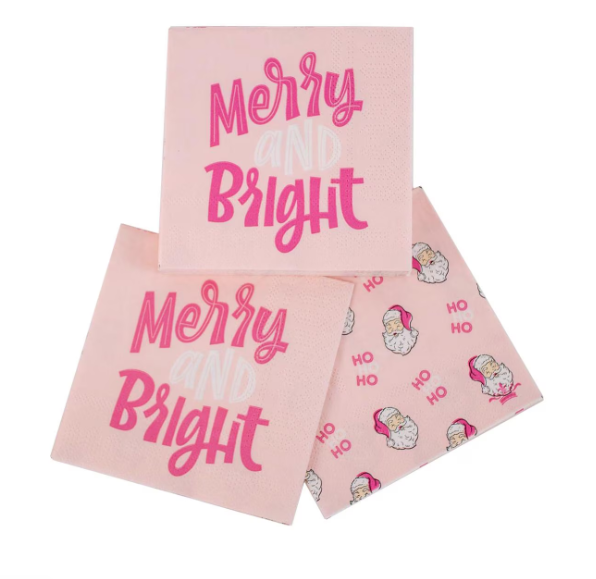 Merry & Bright Cocktail Napkins