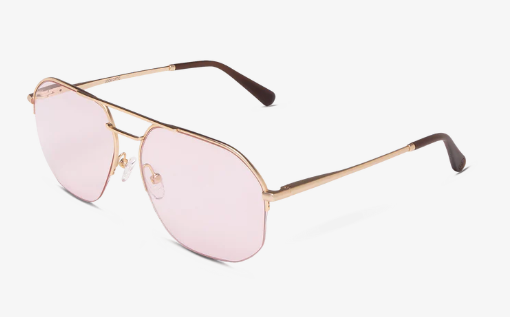 Muse Progressives- Gold with Pink Lenses