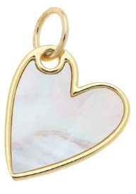 Mother of Pearl Heart Charm